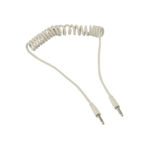 Câble audio Nedis - 3,5 mm stéréo mâle à mâle - 1 m - Blanc - Enroulé