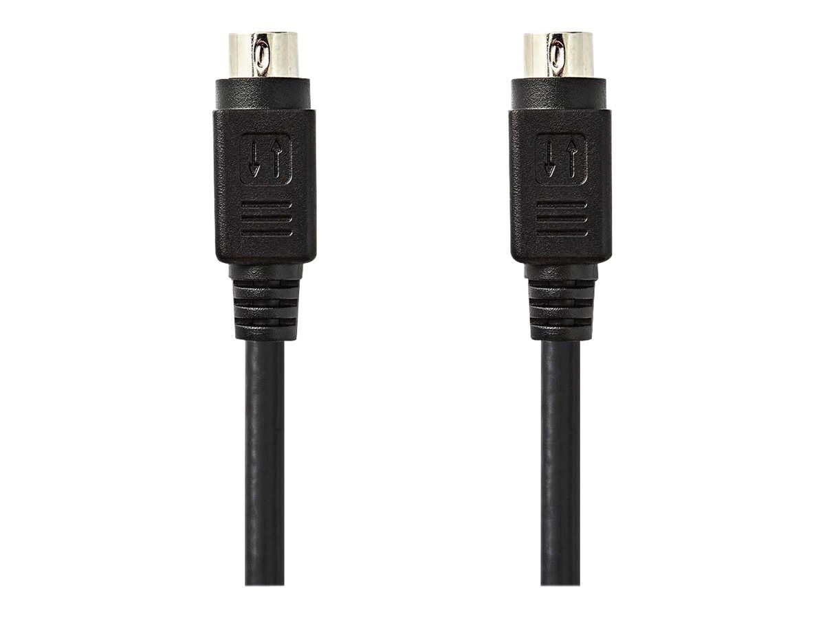 Nedis S-Video Cable - 2m Black Round