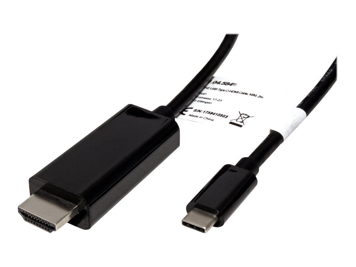 Cable de video/audio Roline HDMI macho a USB-C macho 3 m negro - Soporte 4K (Secomp)