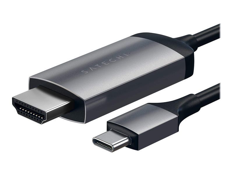 Cable de video/audio Satechi ST-CHDMIM - 4K - 24 pines USB-C a HDMI macho - 1,83 m - Gris espacial