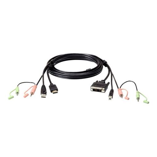 Cable ATEN 2L-7D02DH USB, HDMI y minijack estéreo para teclado, video y mouse (KVM) - 1,8 m