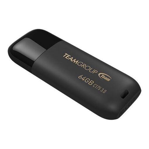 Unidad Flash USB Serie Color Theme C175 de Team Group - 64 GB, USB 3.1 Generación 1 - Negro