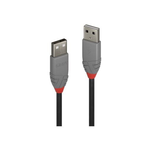 Câble USB Lindy Anthra Line - 5 m, Rond, Noir