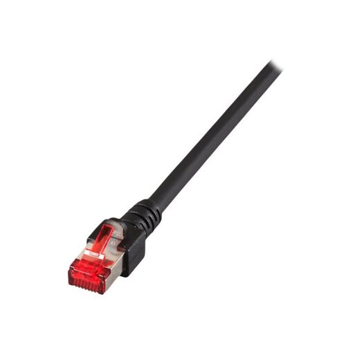 Cable de conexión EFB-Elektronik RJ-45 a RJ-45 - 50 cm - SFTP Cat 6 - Sin halógeno, moldeado - Negro