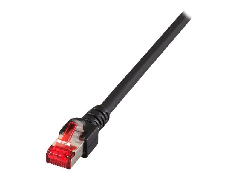 Cable de conexión EFB-Elektronik RJ-45 a RJ-45 - 50 cm - SFTP Cat 6 - Sin halógeno, moldeado - Negro