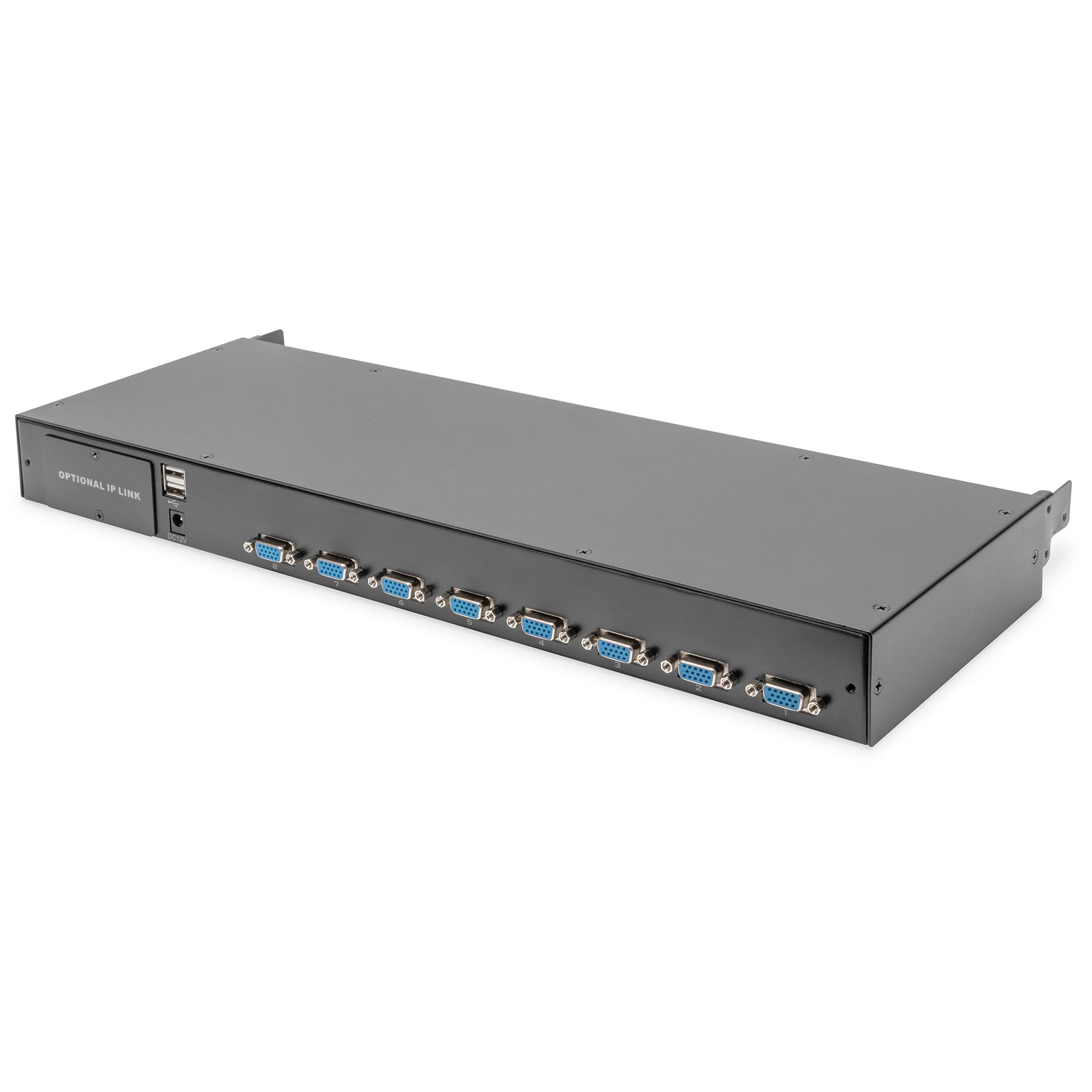 Digitus Modular Keyboard-Video-Mouse Switch, 8 Ports