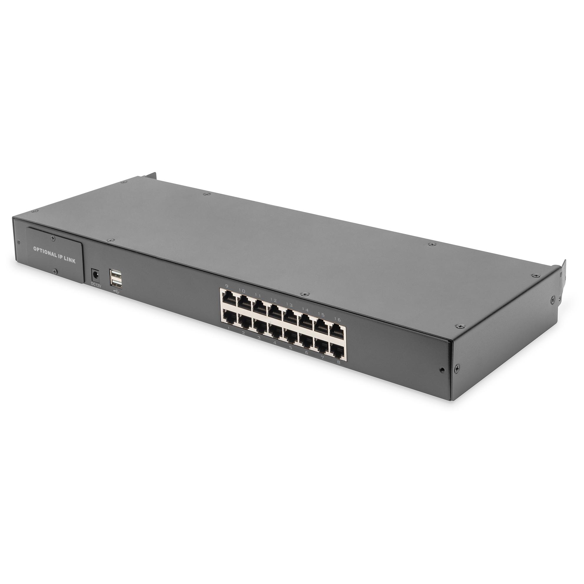 Digitus Modular Keyboard-Video-Mouse Switch Cat.5, 16 Ports