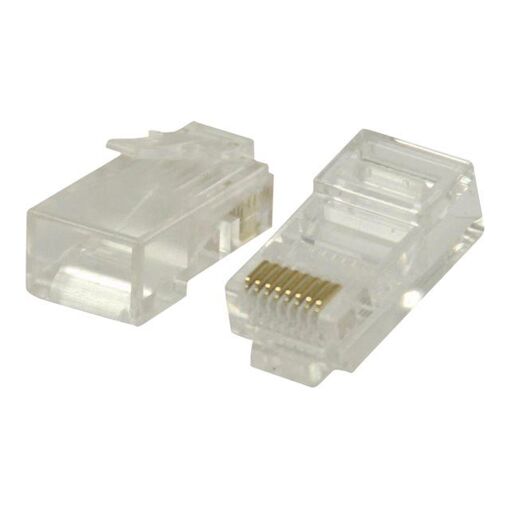Conector de red Nedis - RJ-45 (M) - UTP CAT 6 - Transparente (Paquete de 10)