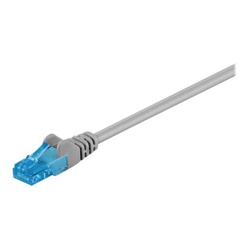 Câble de connexion Wentronic RJ-45 vers RJ-45 - 7,5 m - UTP CAT 6a - Sans halogène, sans crochet, verrouillé - Gris