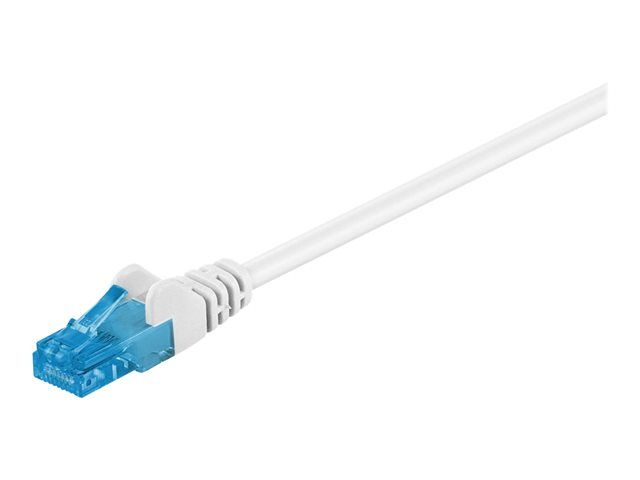 Wentronic RJ-45 to RJ-45 Cable - 10m - UTP Cat 6a - Halogen-Free, Crochet-Less, Locking - White