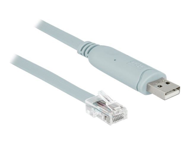 Delock USB to RJ-45 Cable - 50cm, EIA-232, Grey