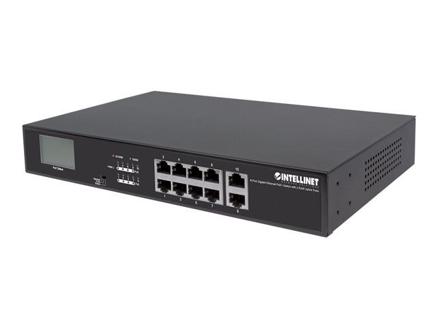 Intellinet 8-Port Gigabit Ethernet PoE+ Switch