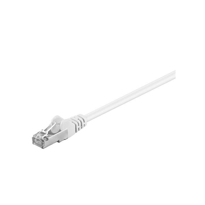 Goobay CAT 5e Network Cable, 2x RJ45 Plugs SF/UTP, Foil & Braiding Shielding