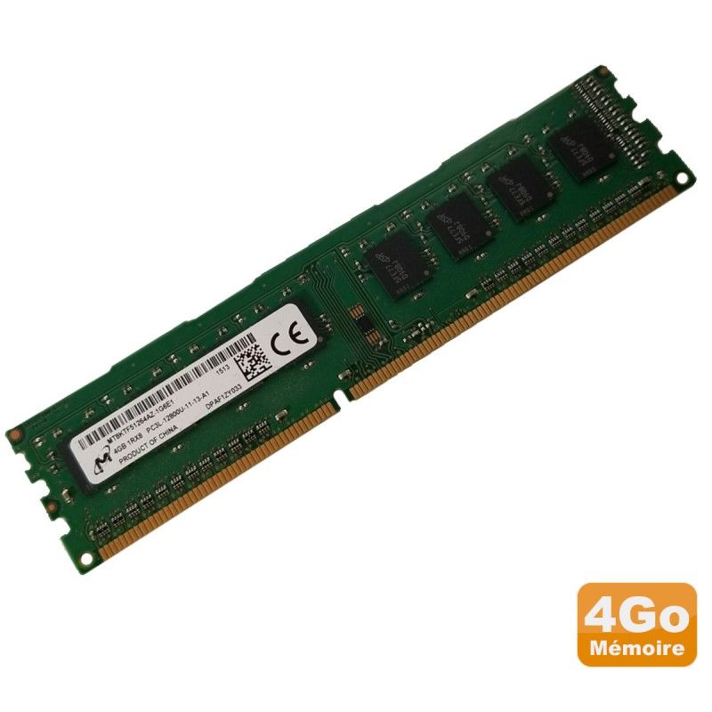 Micron 4GB DDR3 RAM (MT8KTF51264AZ-1G6E1, 1600MHz CL11)