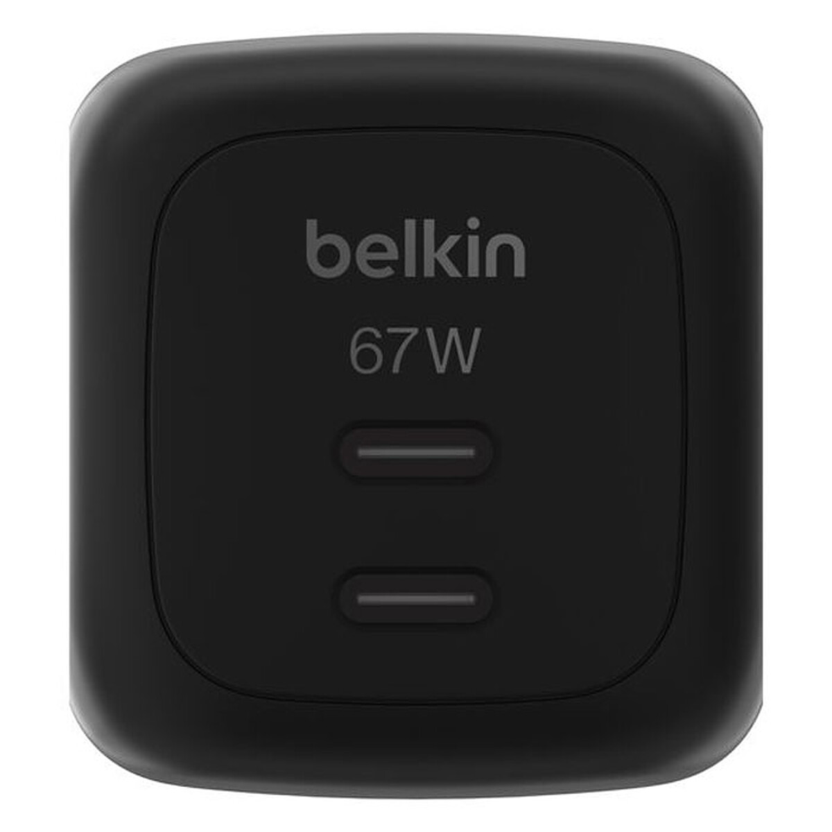 Belkin BoostCharge Pro Chargeur secteur GaN deux ports USB-C 67W (Noir)