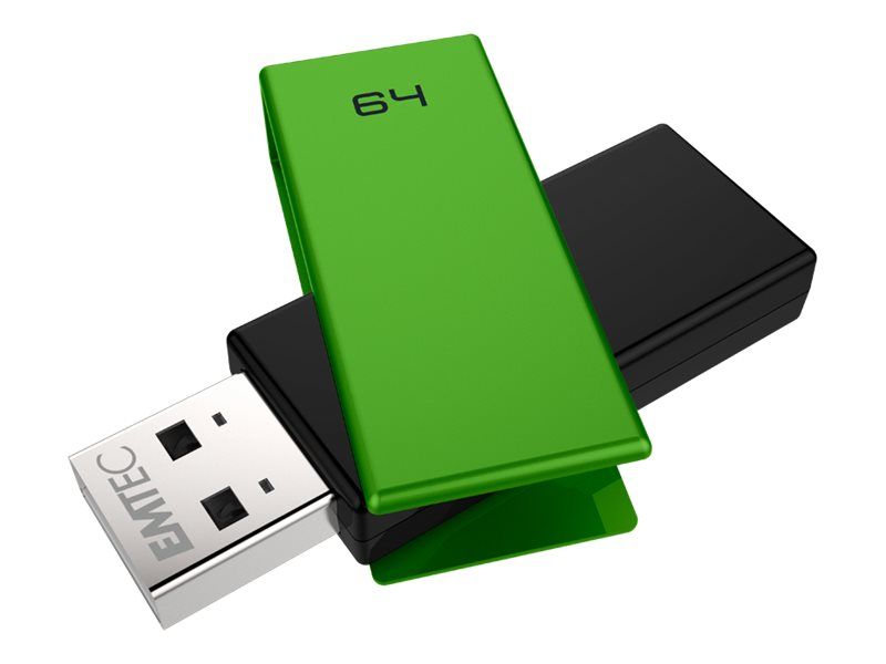 Dexxon C350 Brick - USB Flash Drive - 64GB - USB 2.0 - Green