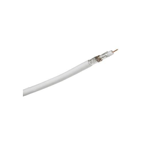 Cable coaxial Hama para satélite/TV/cable, 90 dB, 100 m, blanco
