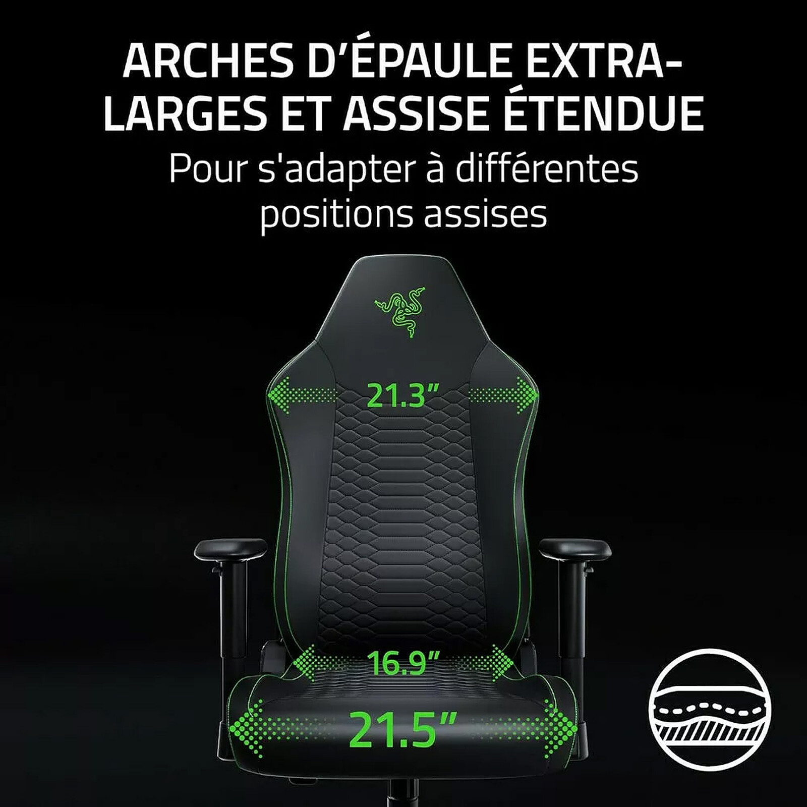 Razer Iskur V2 X NewGen Gaming Chair - Black