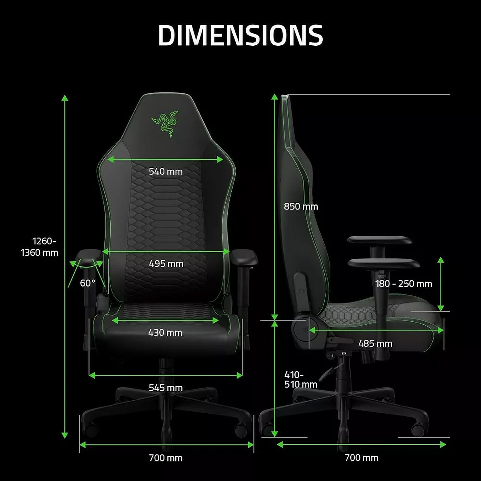 Razer Iskur V2 X NewGen Gaming Chair - Black