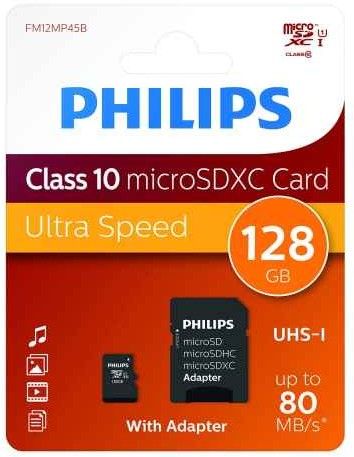 Philips 128GB Micro SDXC Card Class 10