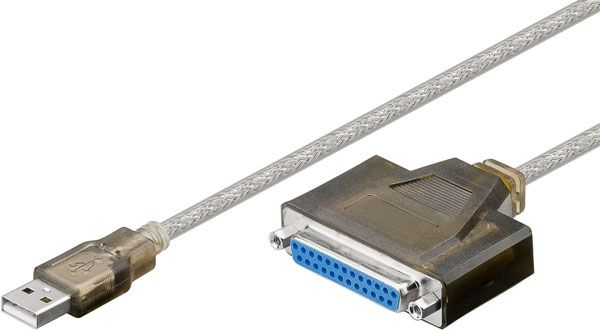 Goobay USB to Parallel Converter (25-Pin D-SUB Jack, USB A Plug)