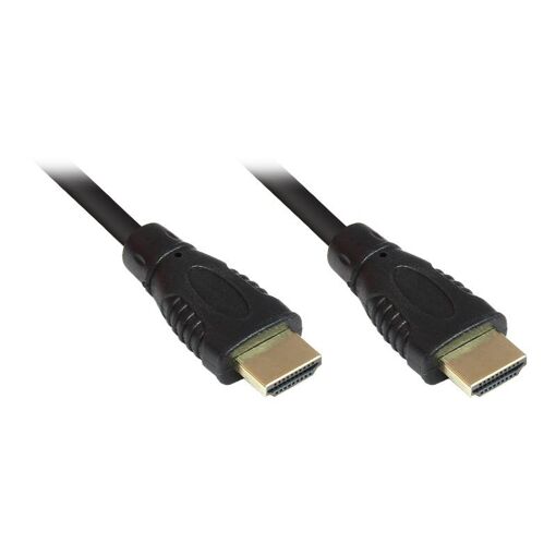 Cable HDMI con Ethernet de ALCASA Elektronik - 7,5 m, blindado, negro, compatible 4K