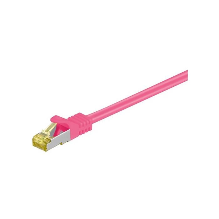 Goobay CAT 7 S/FTP Cable, Magenta, 1.5m