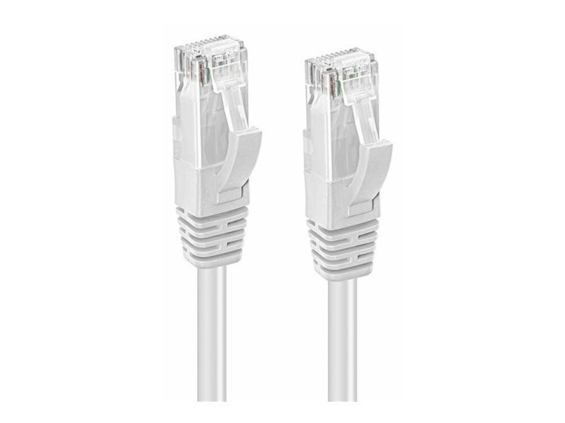 MicroConnect Network Cable - 40cm UTP CAT6 - RJ-45 (M) to RJ-45 (M) - Halogen Free, Locking - White