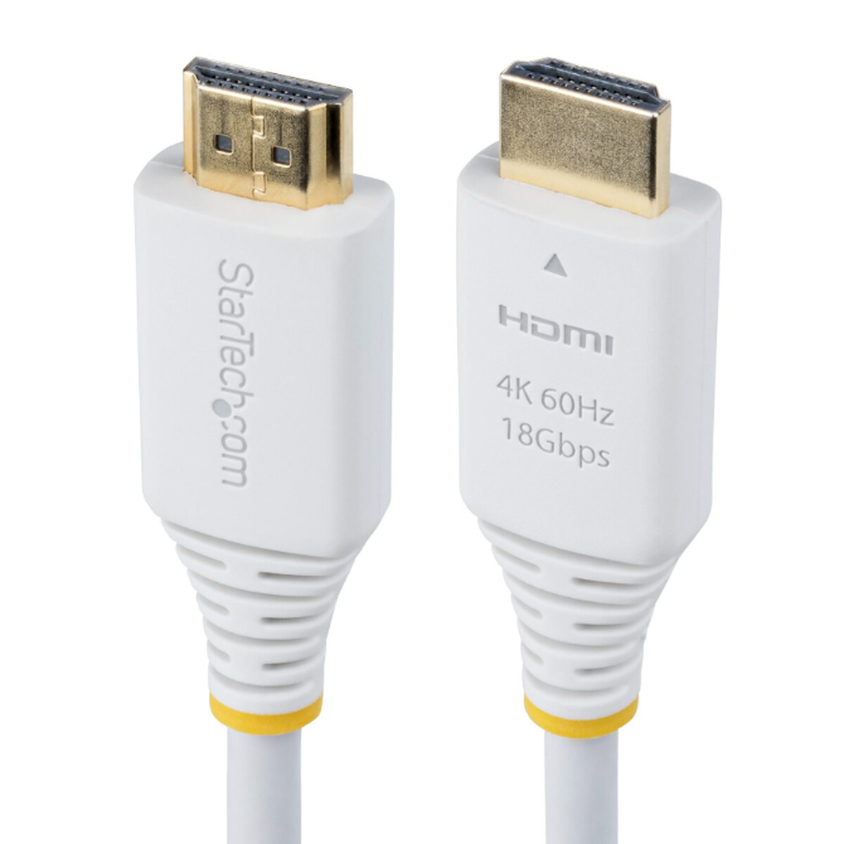 StarTech.com Câble HDMI 2.0 Certifié Premium haut débit 18Gbps 4K 60Hz de 1.8 m Blanc