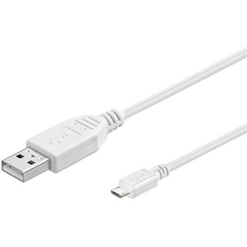 Cable USB 2.0 de Alta Velocidad Goobay Blanco, 0,6 m (Tipo A a Tipo B)