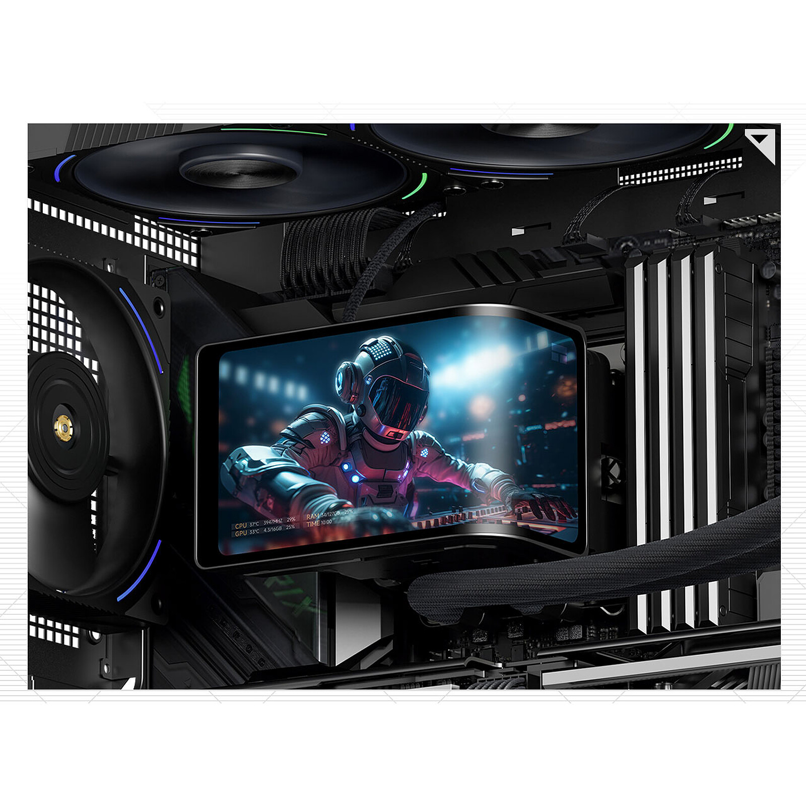 Thermalright Wonder Vision 360 Turbo ARGB Black - Black