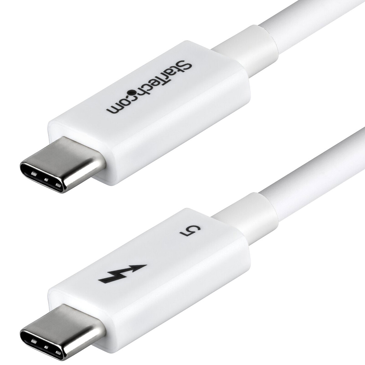 StarTech.com Câble USB-C Thunderbolt 5 Blanc (1 m)