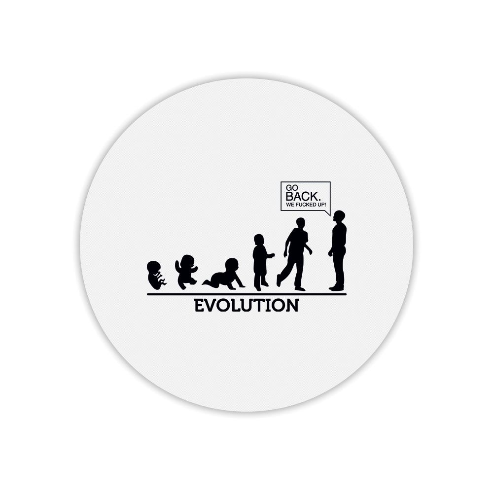 Mygoodprice Round Baby Evolution Mouse Pad