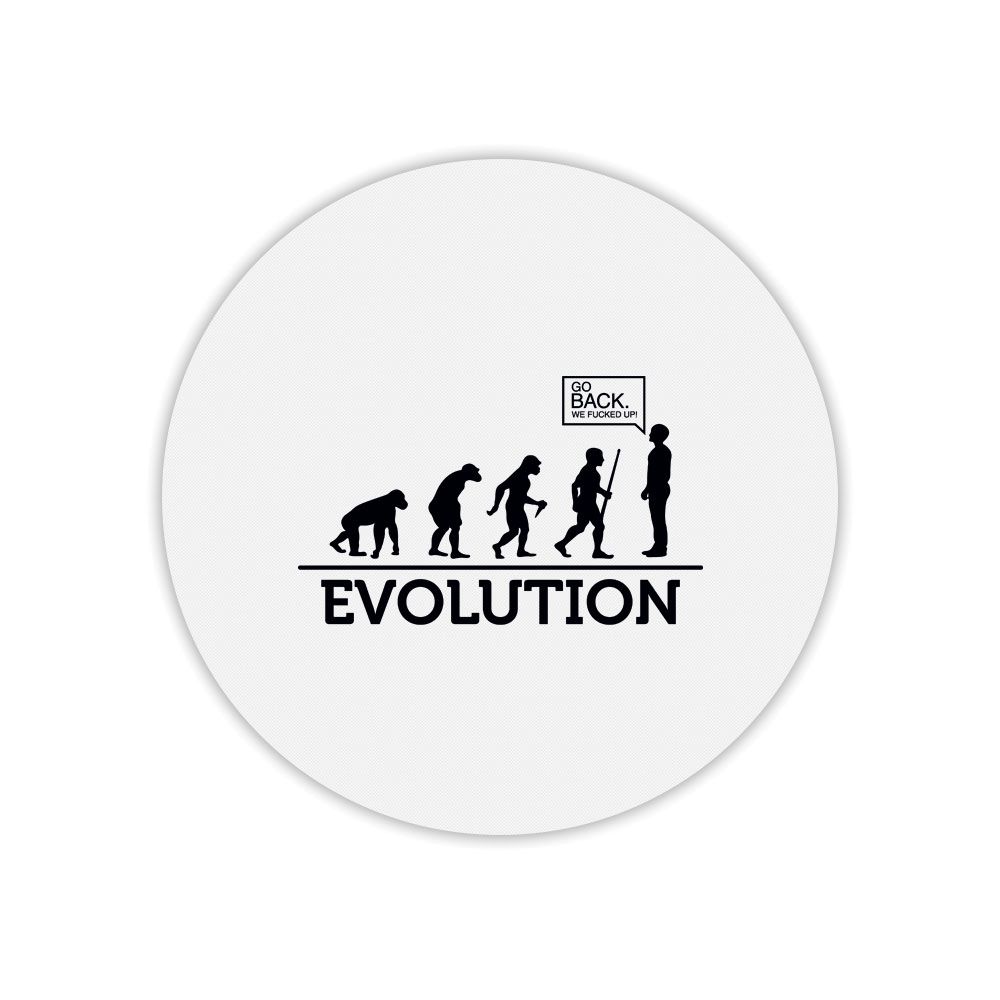Mygoodprice Evolution Round Mouse Pad (Size: Large, Color: Black, Capacity: 10mm)