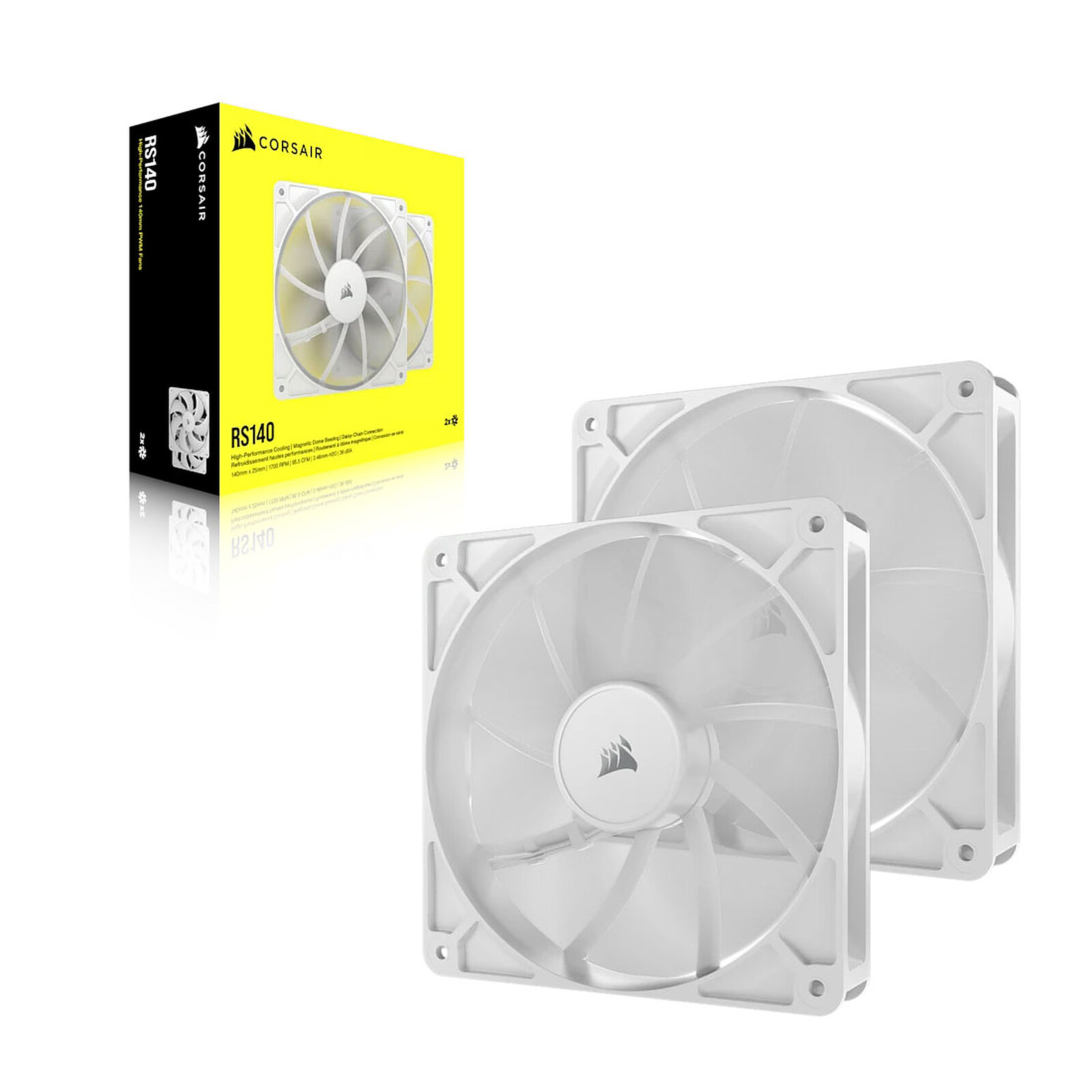 Corsair RS140 Dual Pack White 