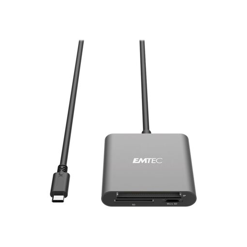 Lector de tarjetas Dexxon T610C (SD, CF, microSD) - Clase UHS 1 - USB-C 3.1 Gen 1