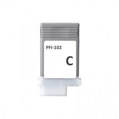 Tonneau d'encre cyan Canon PFI-102C - Compatible avec les imprimantes Canon