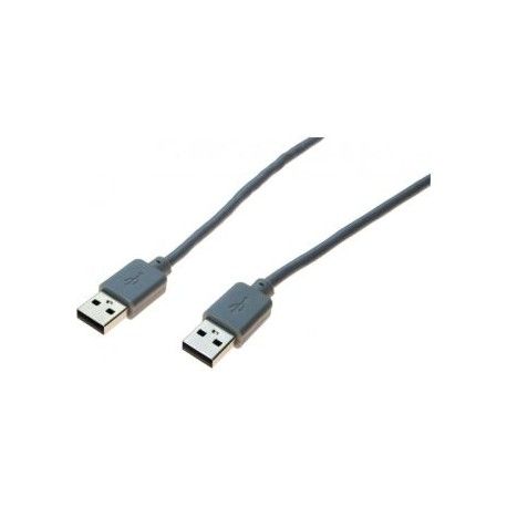 Dexlan USB 2.0 Type A to Type A Cable - Grey, 1m
