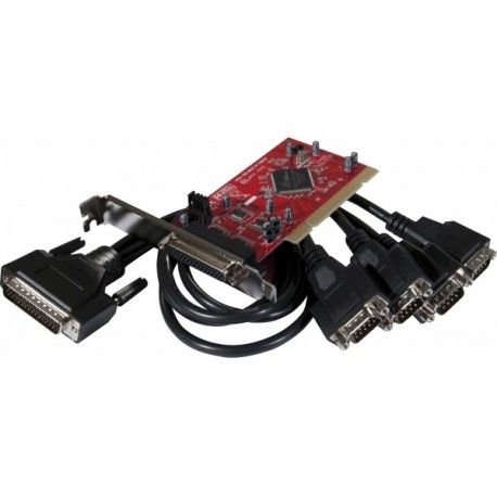 CUC Low Profile PCI 4-Port RS232 (DB9) Serial Card
