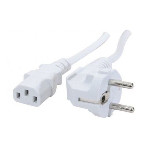 Cable de alimentación CUC CEE7 - C13 blanco 1,80 m