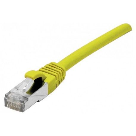 Dexlan Snagless RJ45 Cat 6 UTP Patch Cord, Yellow - 0.50m
