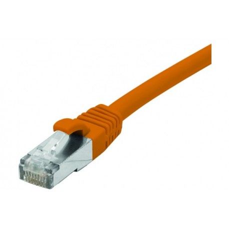 Exertis Connect RJ-45 (M) to RJ-45 (M) Patch Cable - 5m - Shielded F/UTP - CAT 6 - Halogen-free, Snagless - Orange