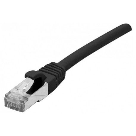 Dexlan RJ45 S/FTP Cat 6a LSOH Snagless Patch Cable - Black - 1m