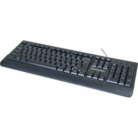DACOMEX Standard USB QWERTY Keyboard (Black)