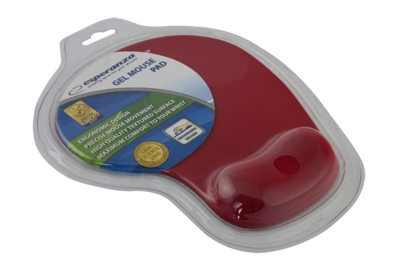 Esperanza Gel Wrist Rest Mouse Pad (Red)