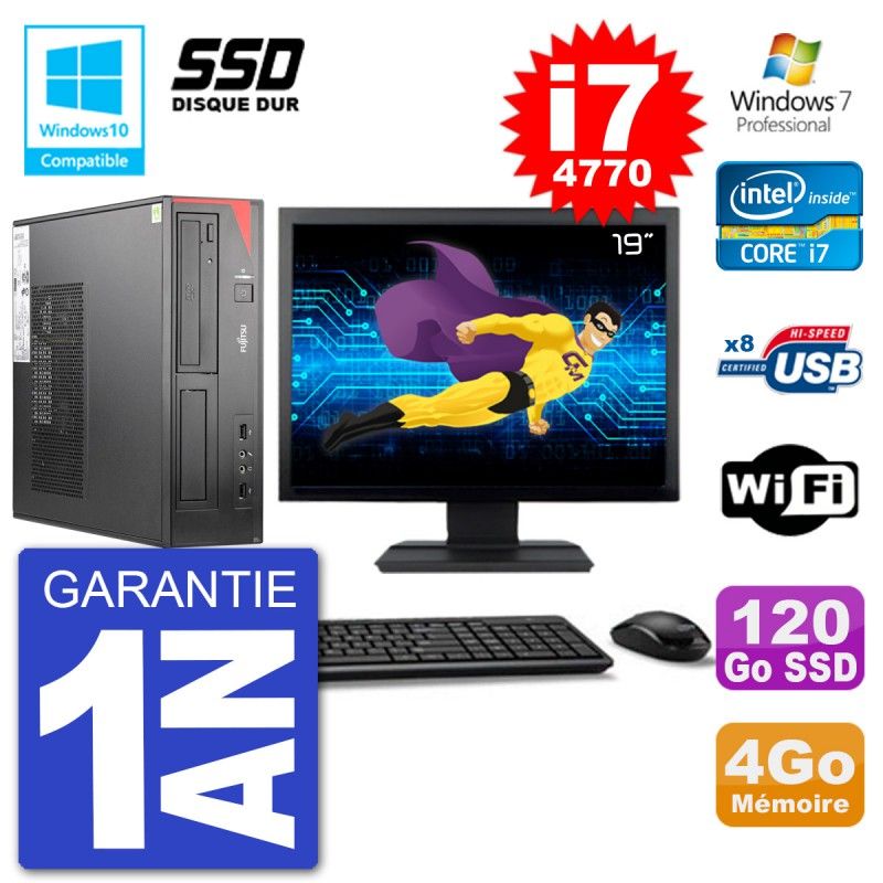 Fujitsu Esprimo E520 DT 19-Inch Desktop PC