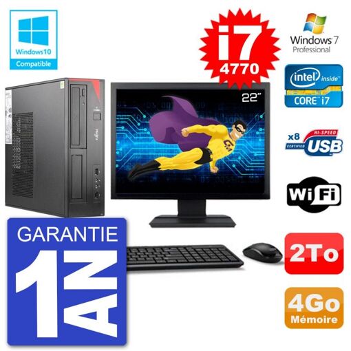 Fujitsu Esprimo E520 DT 22-Inch Desktop PC