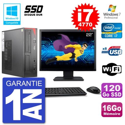 Fujitsu Esprimo E520 DT 22-Inch Desktop PC