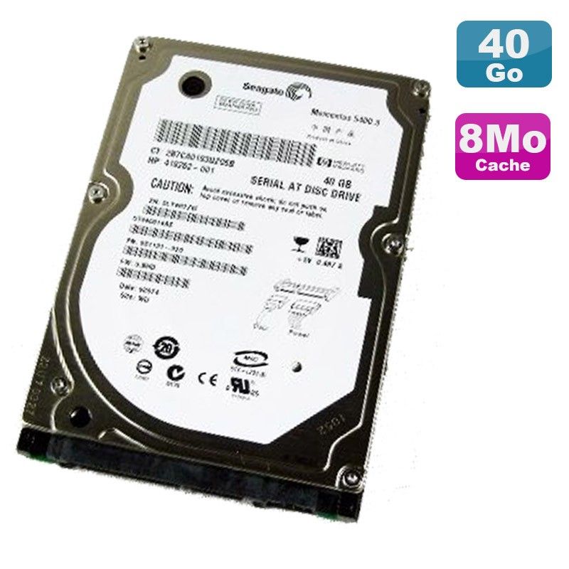 Seagate Momentus 5400.3 2.5" Internal SATA Hard Drive - 40GB, 5400 RPM, 8MB Cache