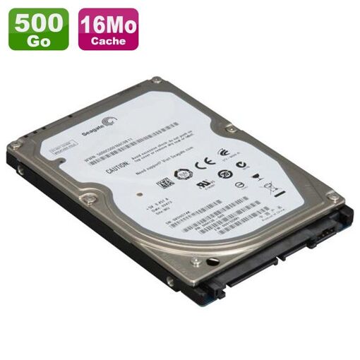 Disco duro interno Seagate de 500 GB, 2.5 pulgadas, SATA, 5400 RPM, memoria caché de 16 MB (ST500LT012)